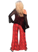 Palm Springs Pants in Red Coral Python