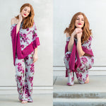 Paula Pant and Coverup Set in Heather Rose Floral