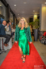 Emerald Green Italian Silk Charmeuse Slip Dress